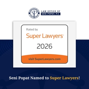 Attorney Seni Popat Named to Super Lawyers® 2026